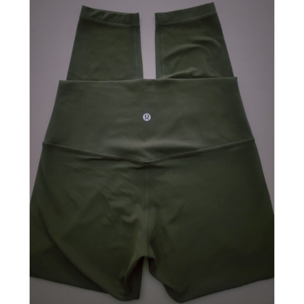 Lululemon Women’s Olive Green High Rise Leggings, Medium Size